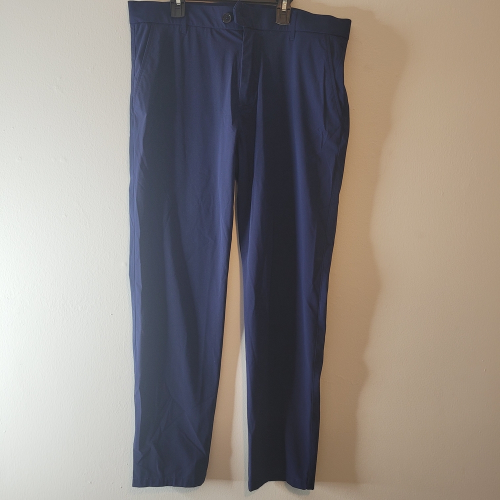 Greyson Men's Slim Flat-Front Chinos in Navy